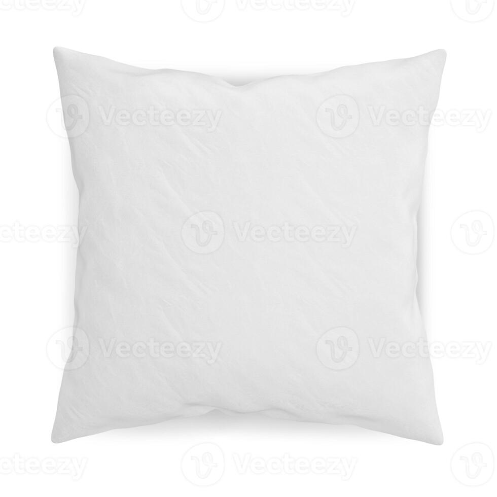 Square Pillow on white background photo