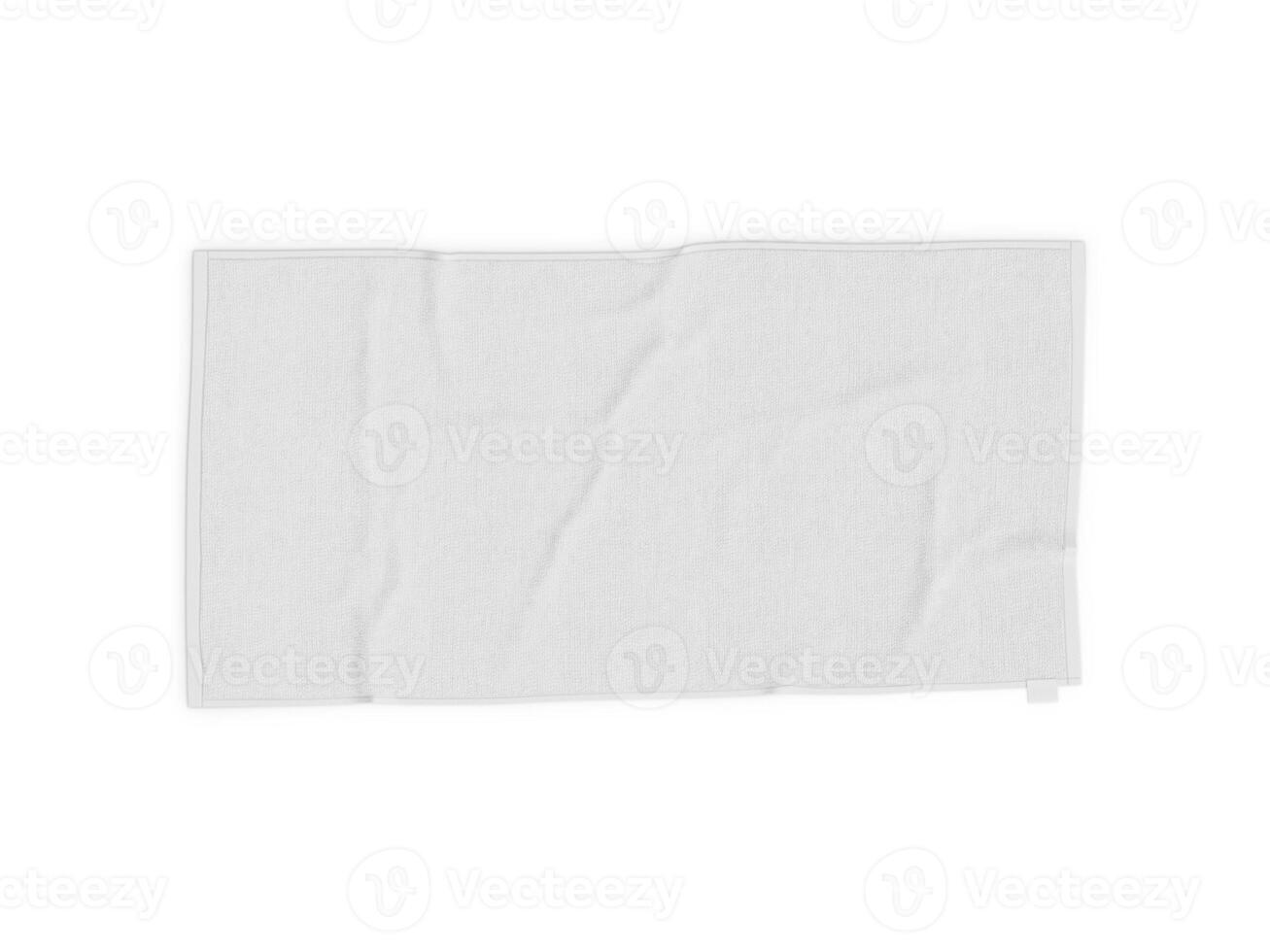 Rectangular Beach Towel on white background photo