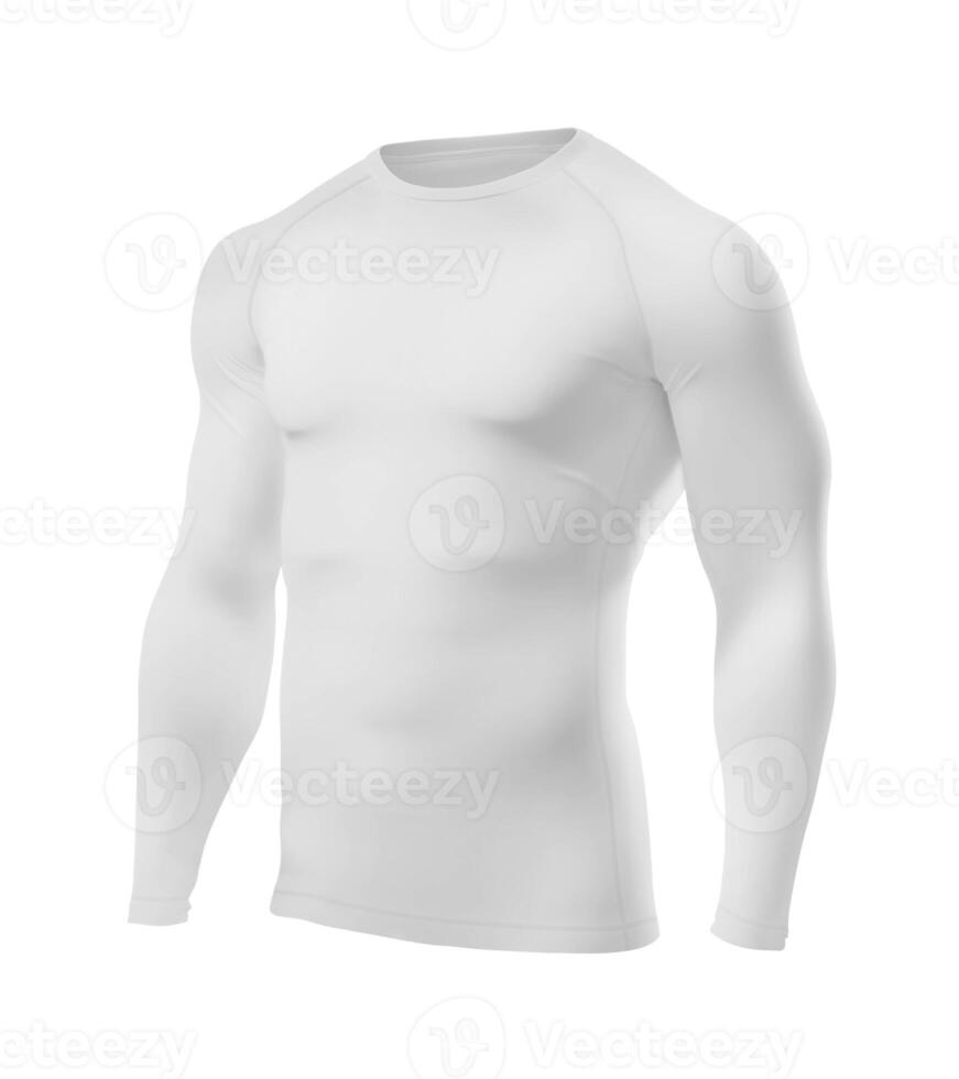 T-Shirt Compression Half Side on white background photo