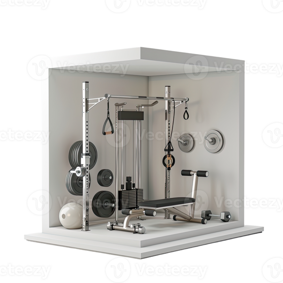 Home gym isolated on transparent background png