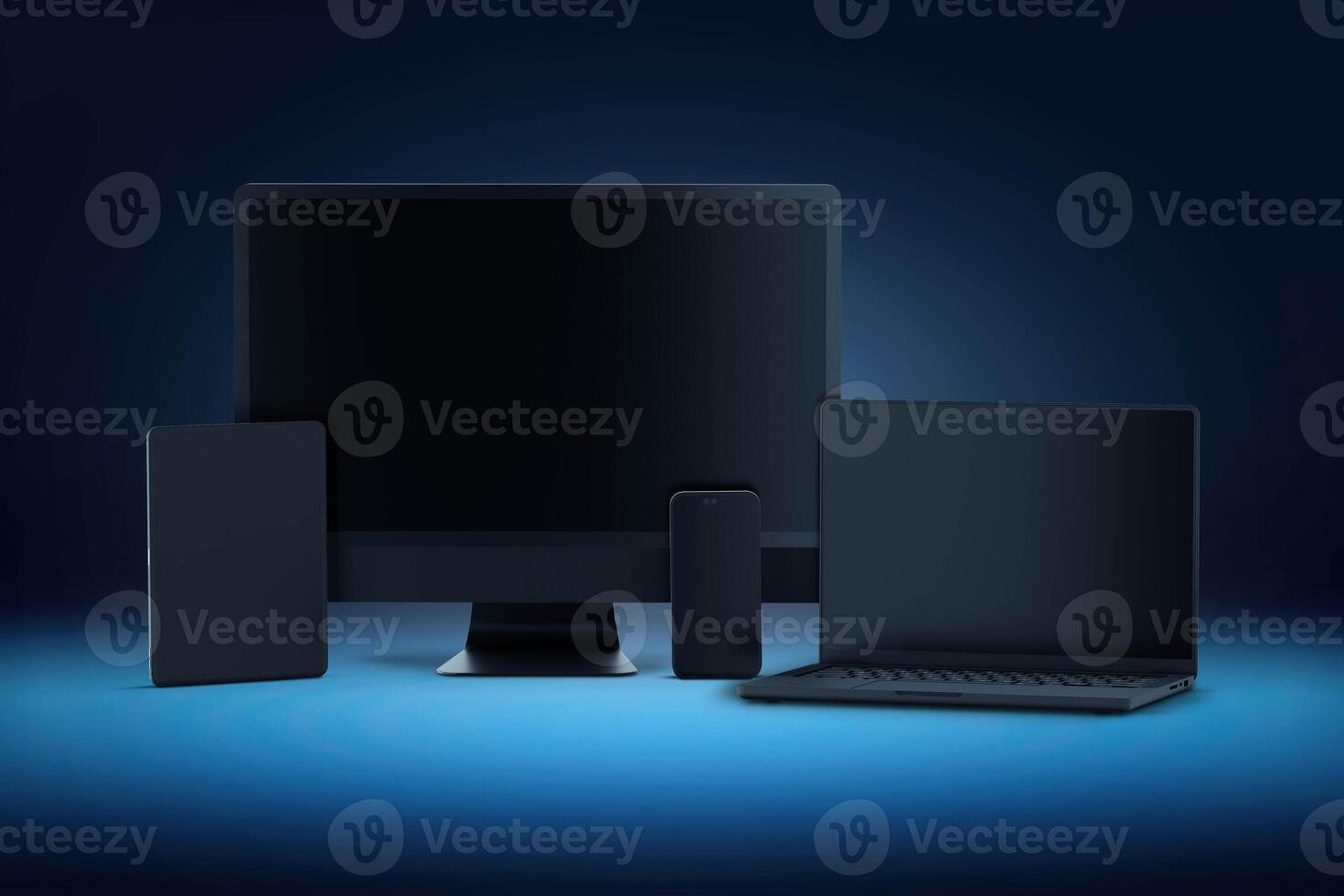 Devices in Dark Background photo