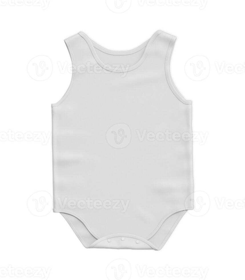 baby bodysuit on white background photo