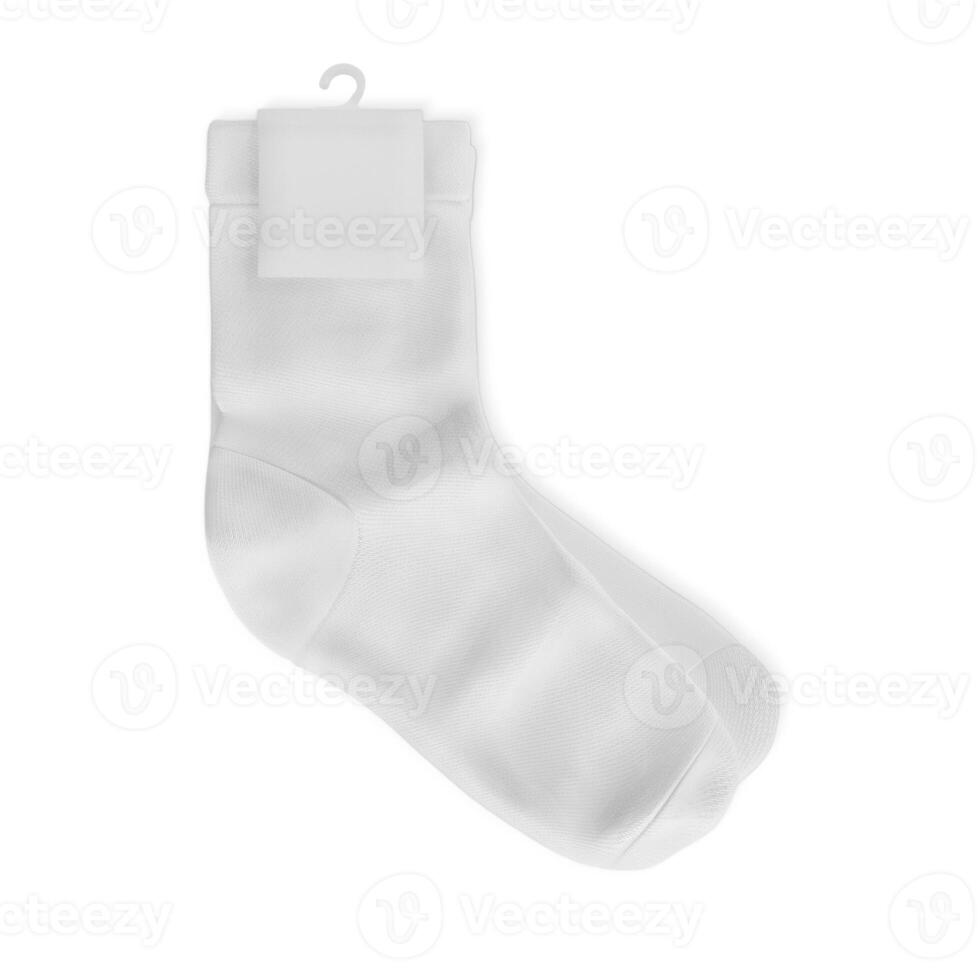 Socks on white background photo