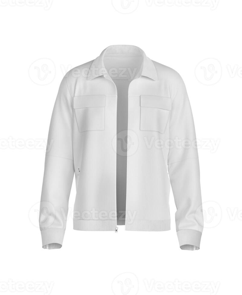 Jacket Front View on white background photo