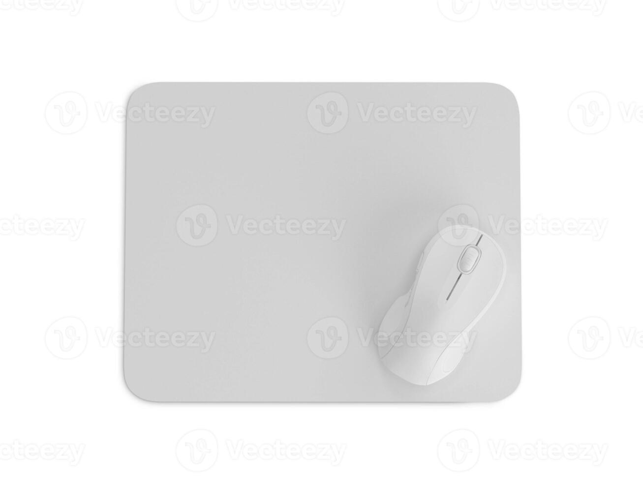 Mouse Pad on white background photo