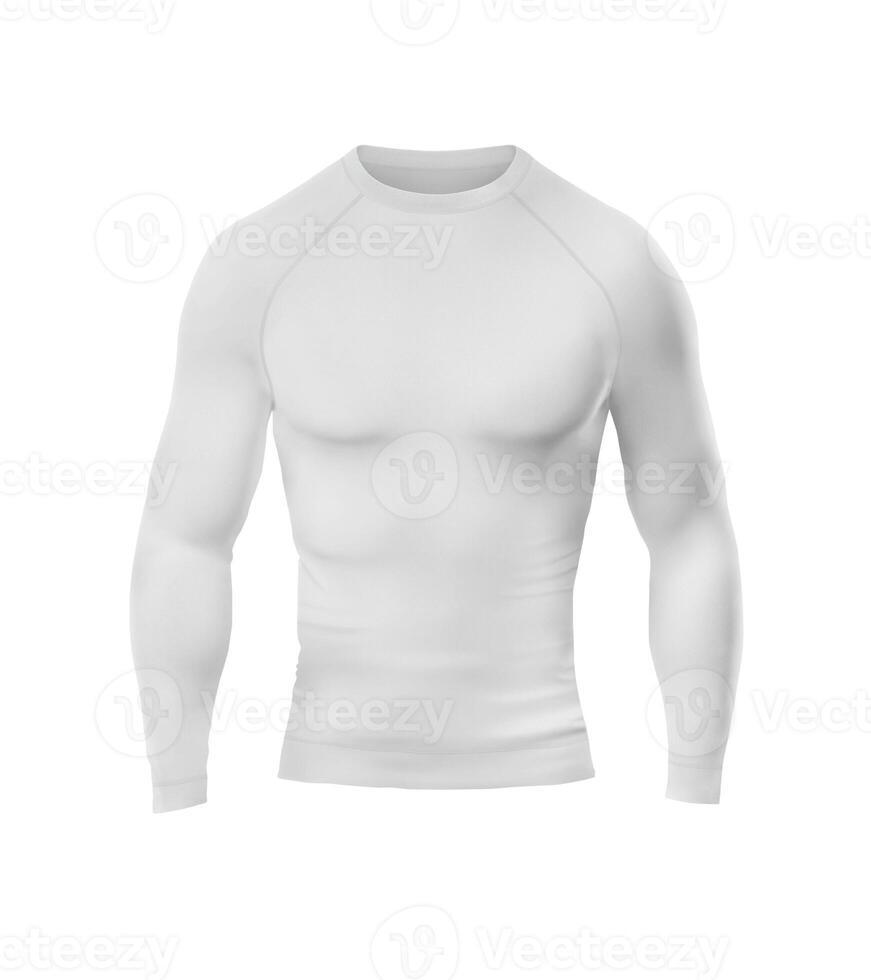 Long Sleeve Compression T-Shirt - Front View on white background photo