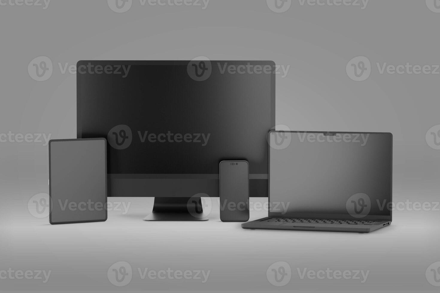 Devices with Phone Computer Laptop and Tablet photo