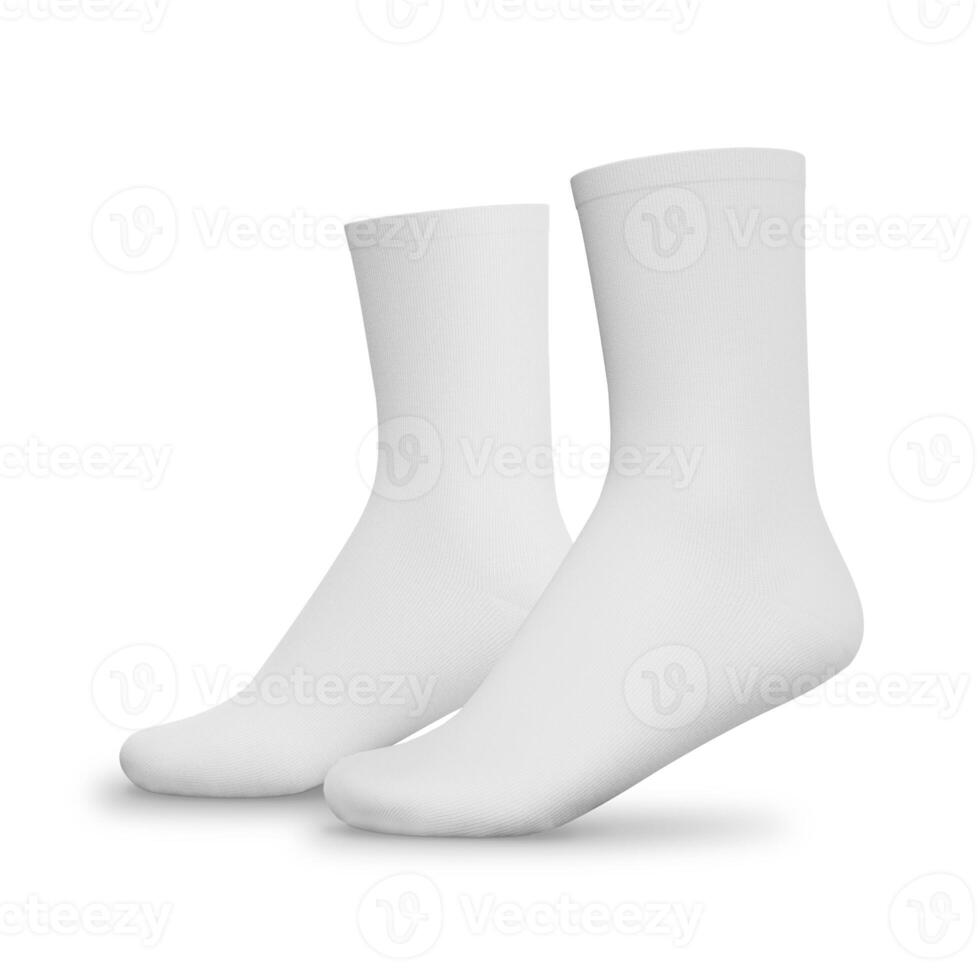 Socks Half Side on white background photo