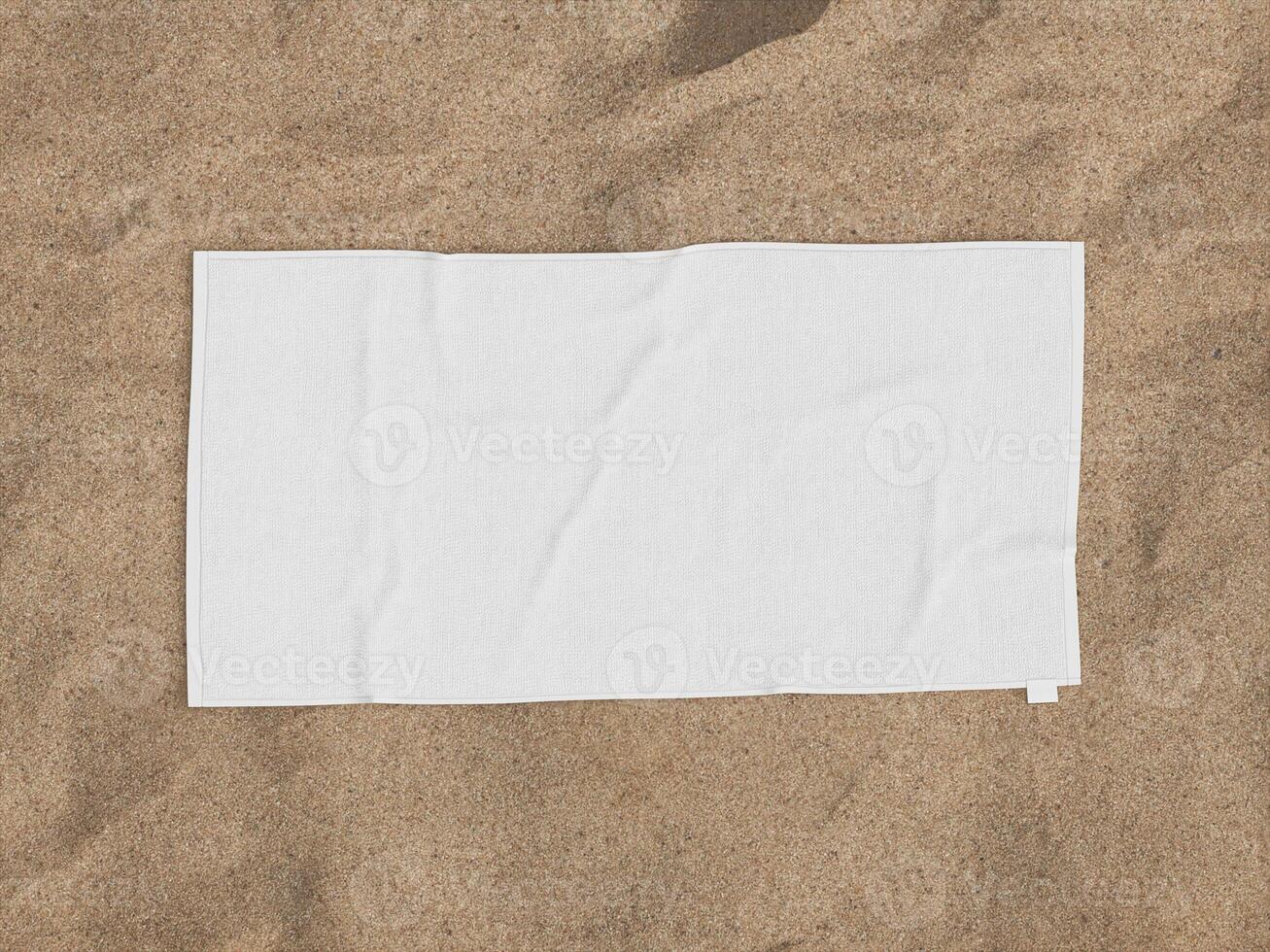 Rectangular Beach Towel in the sand photo