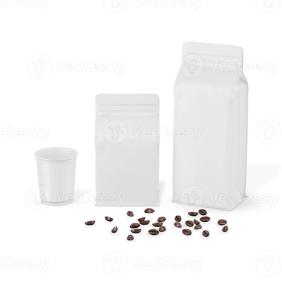 Coffee Bag white background photo