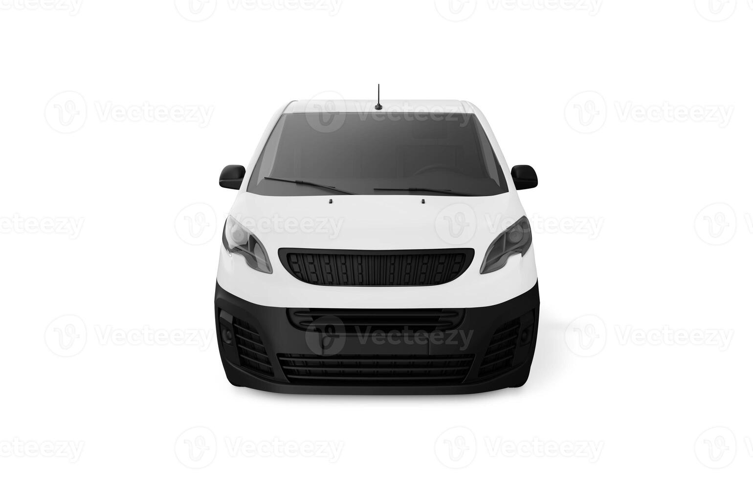 Van - Front on white background photo