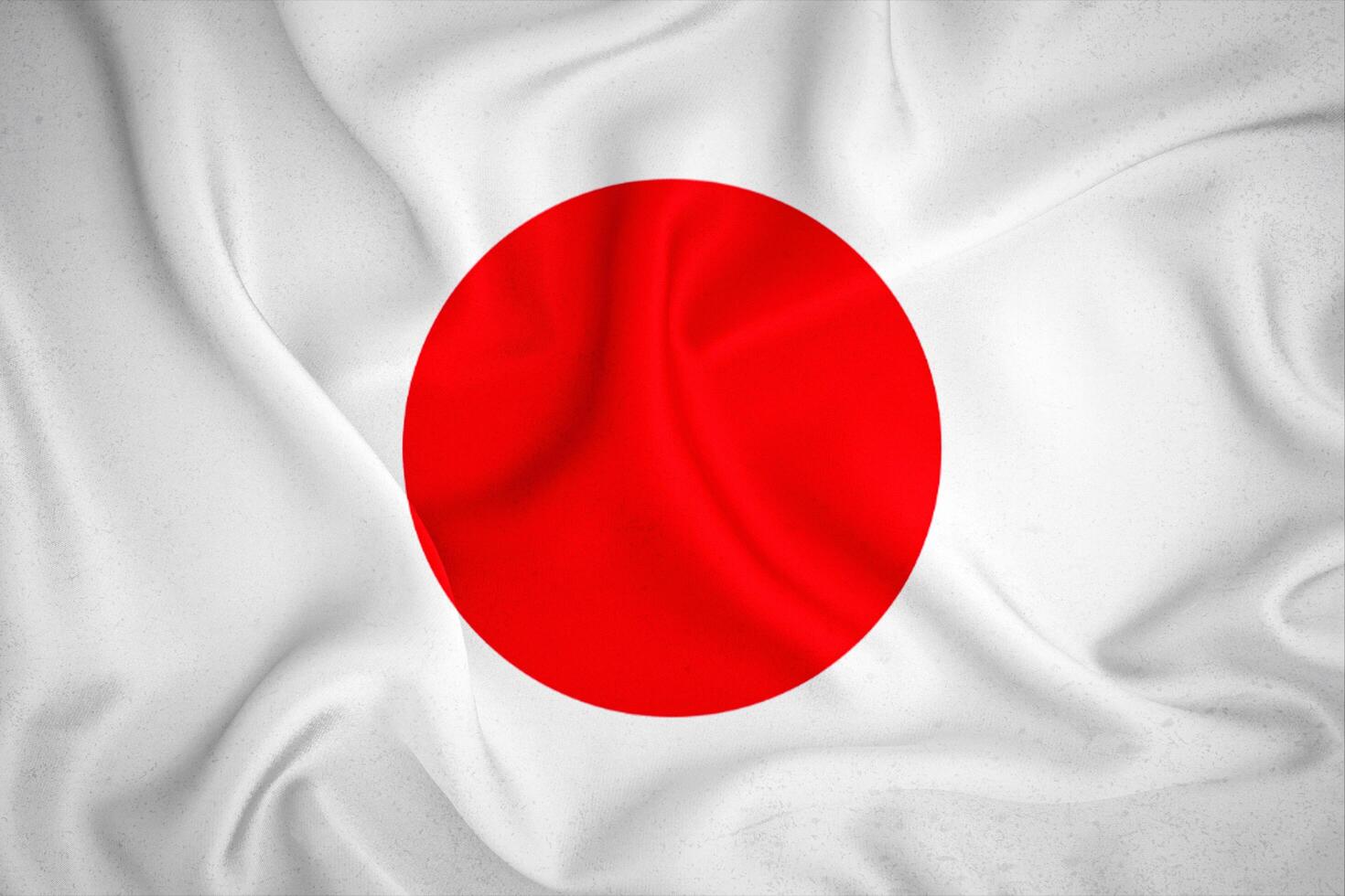 Japan flag background. Japan flag with fabric texture photo