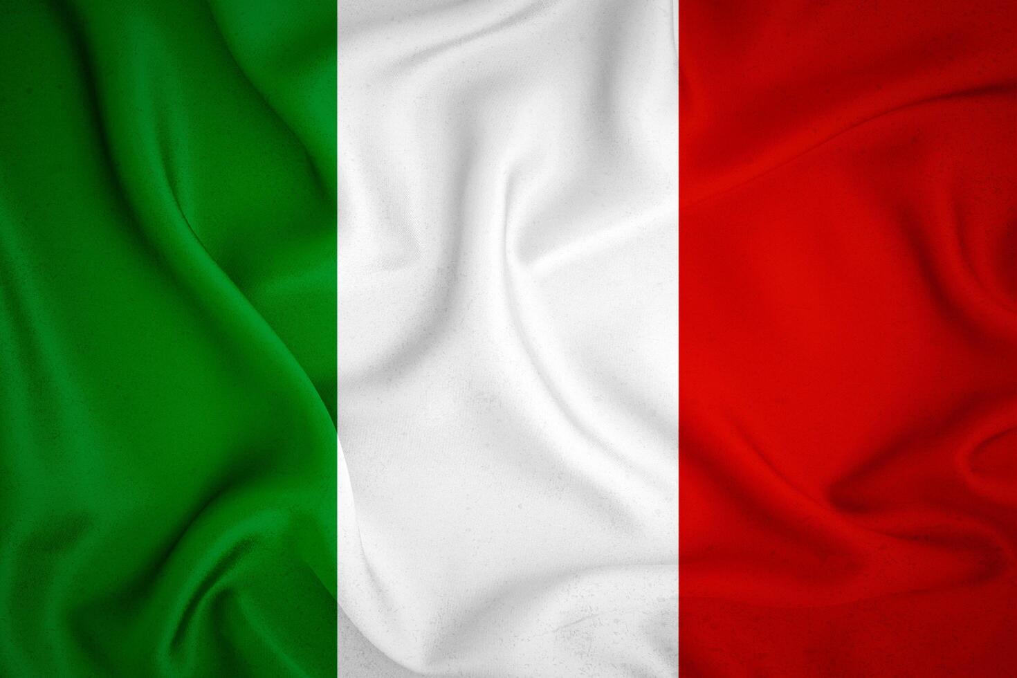 Italy flag background. Italy flag with fabric texture photo
