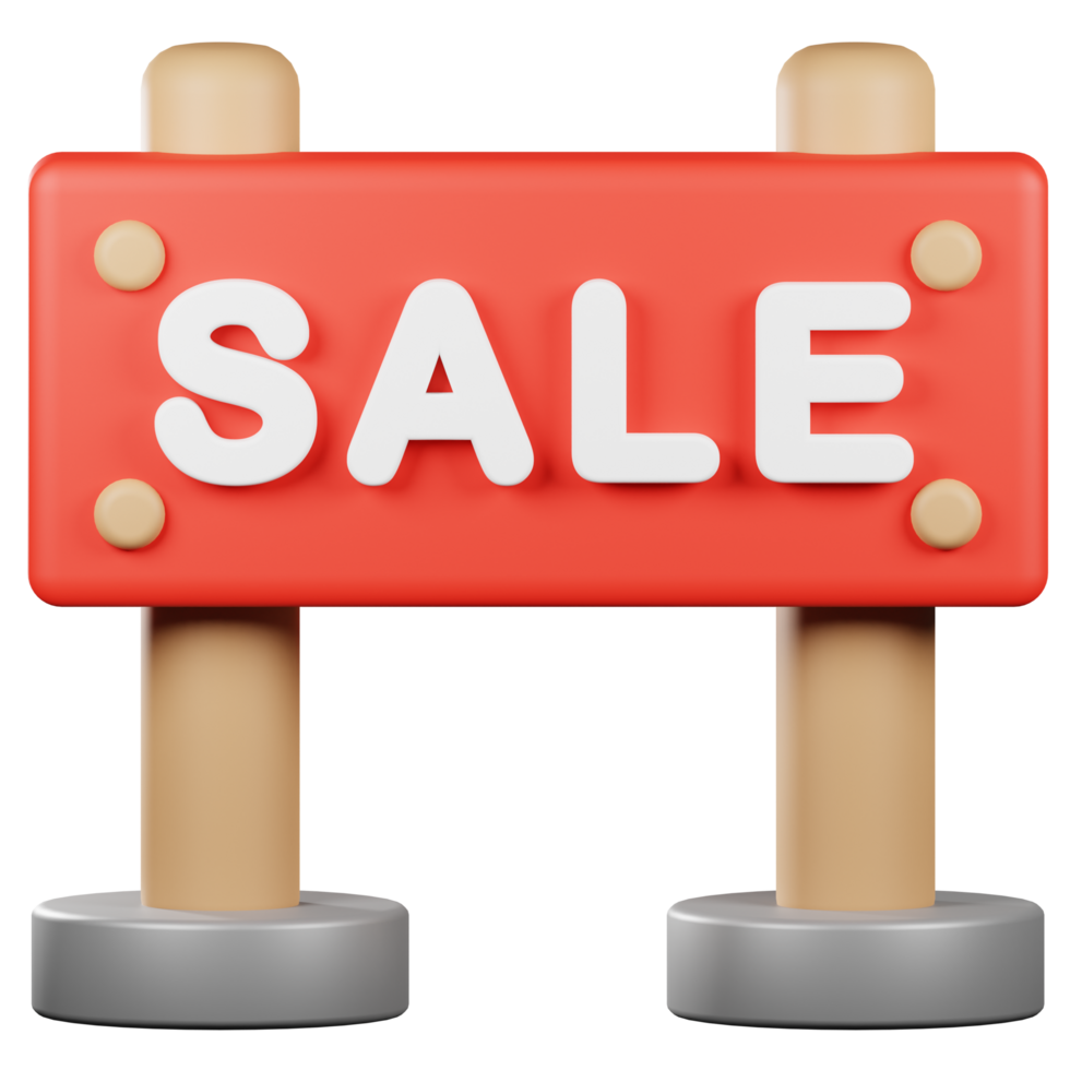 3d realistic sales board png