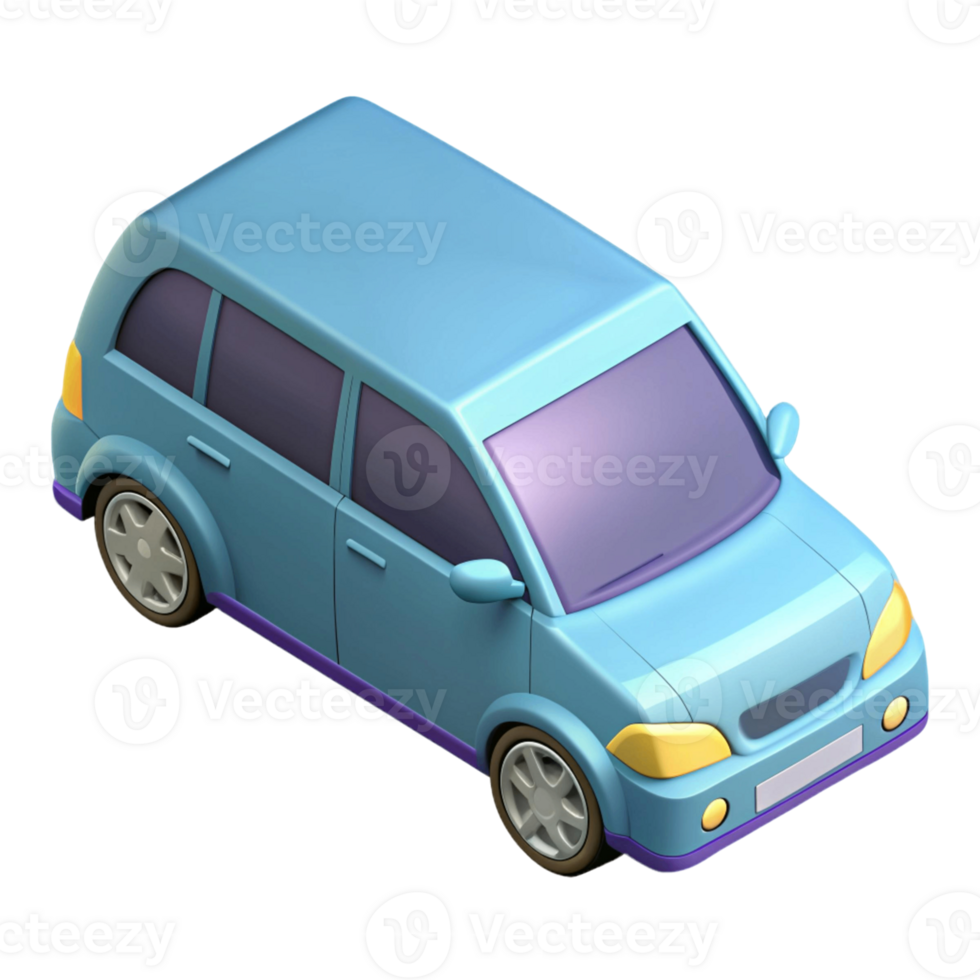 3d isometric icon of suv car png
