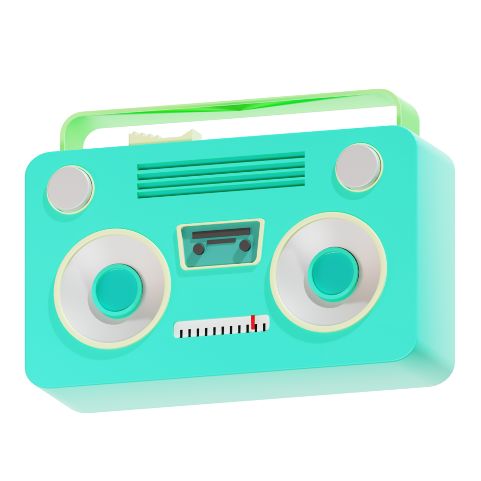 rétro radio icône transparent Contexte png