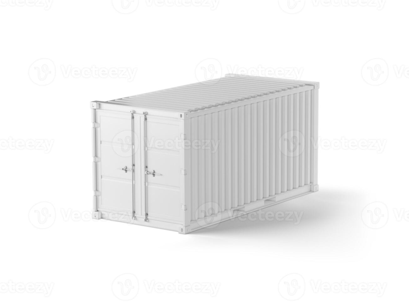 Container on white background photo