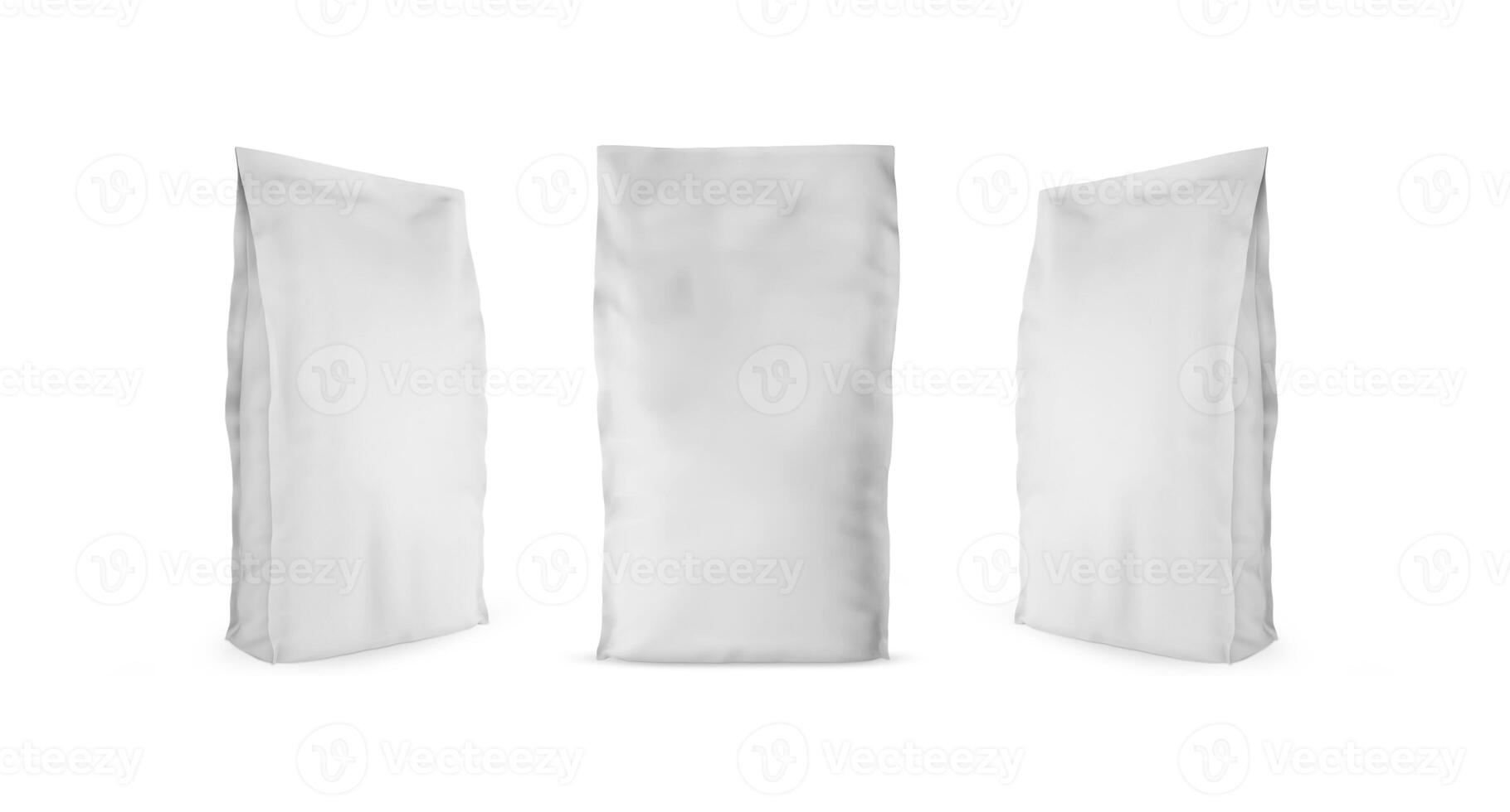 Coffee Bags on white background photo