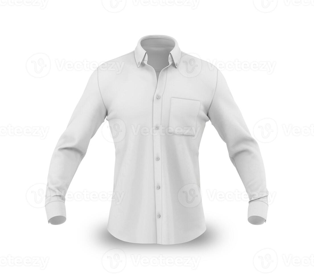 Shirt Front View on white background photo