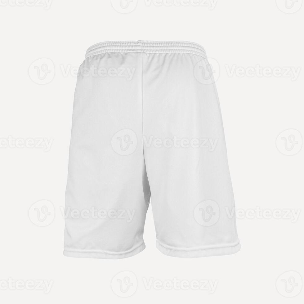 pantalones cortos espalda ver en blanco antecedentes foto