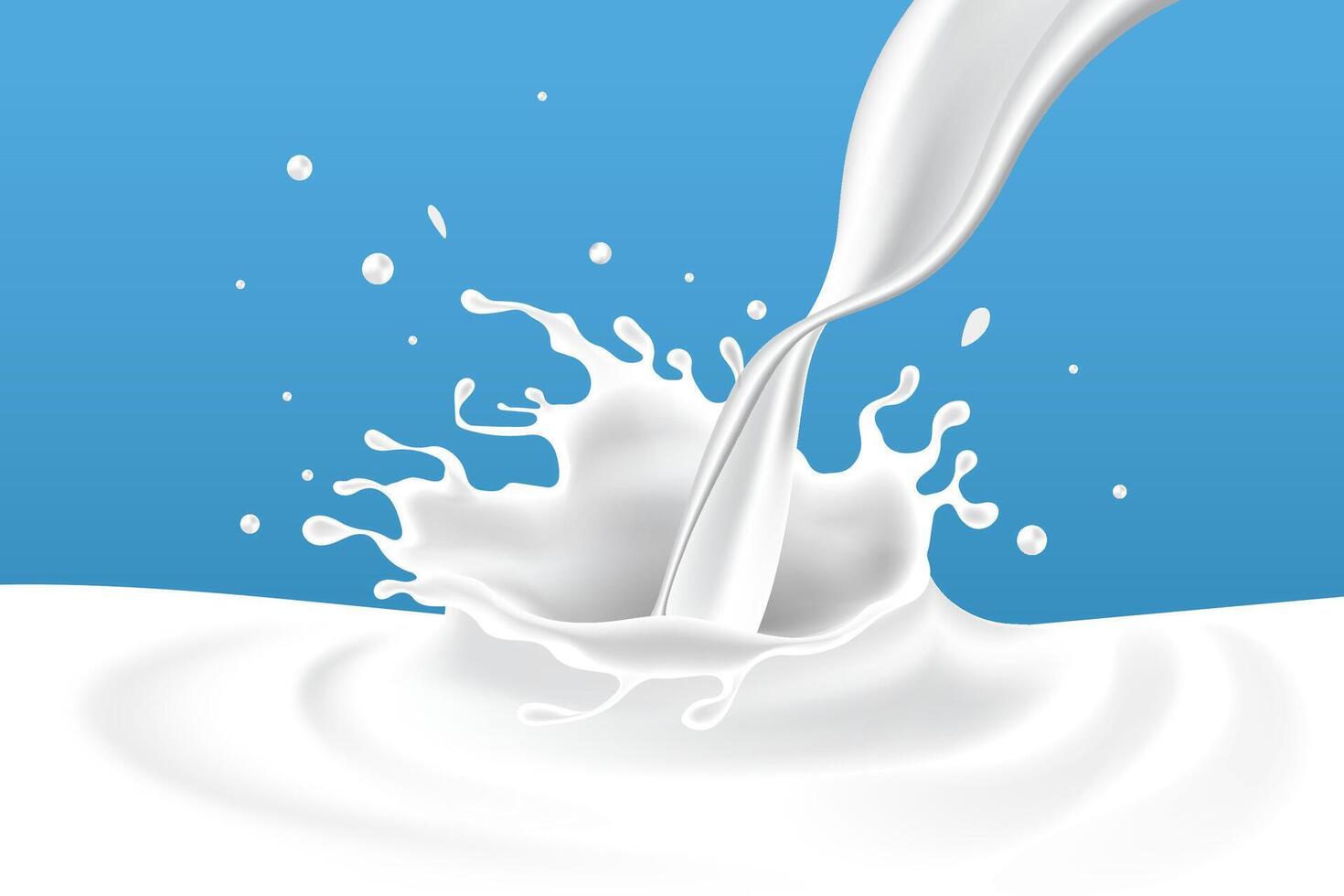 lechoso olas antecedentes. adicional elementos de Leche diseño vector