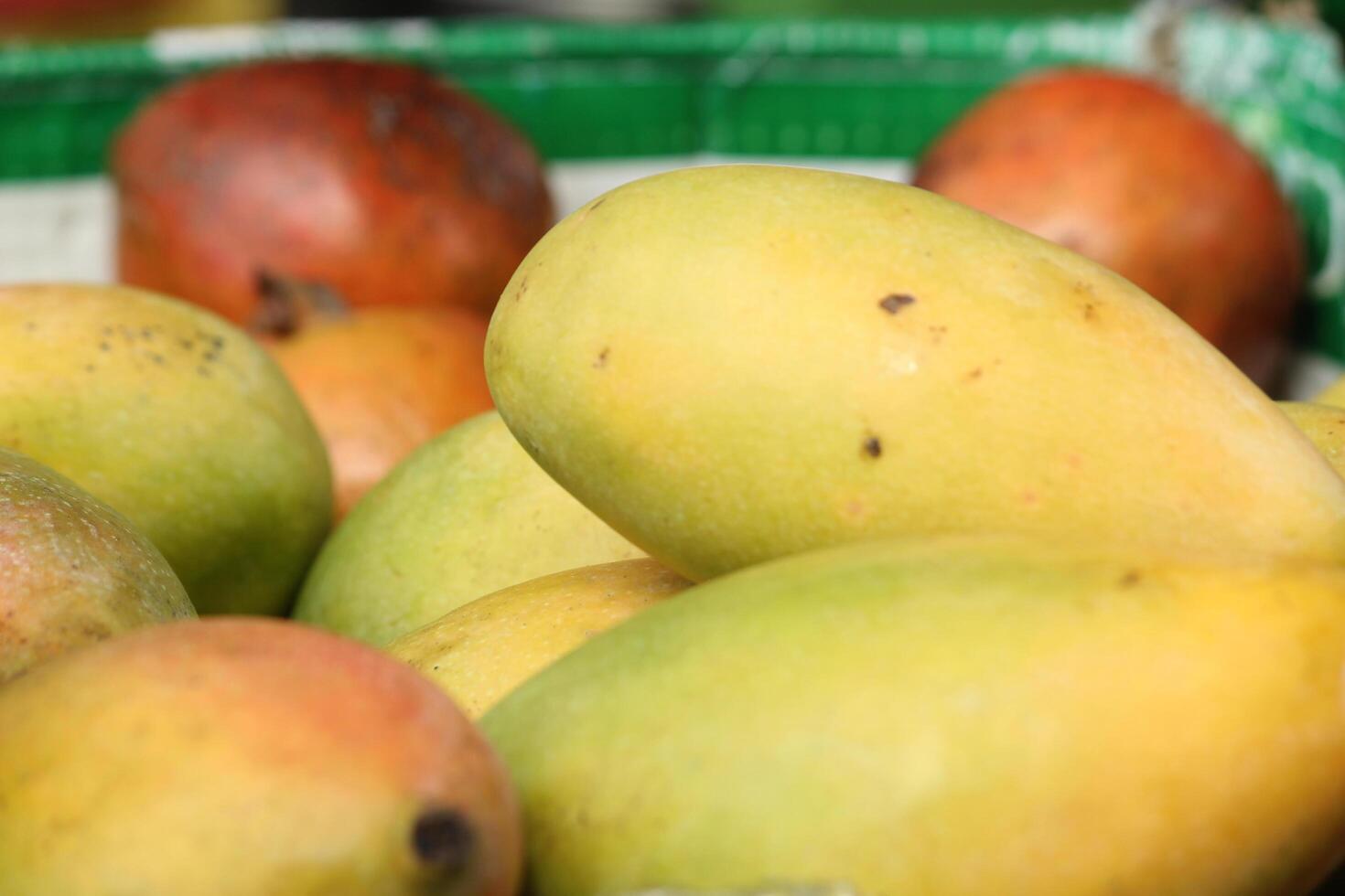 Various fruits are selling openly on a open street shop at Kolkata, India. photo