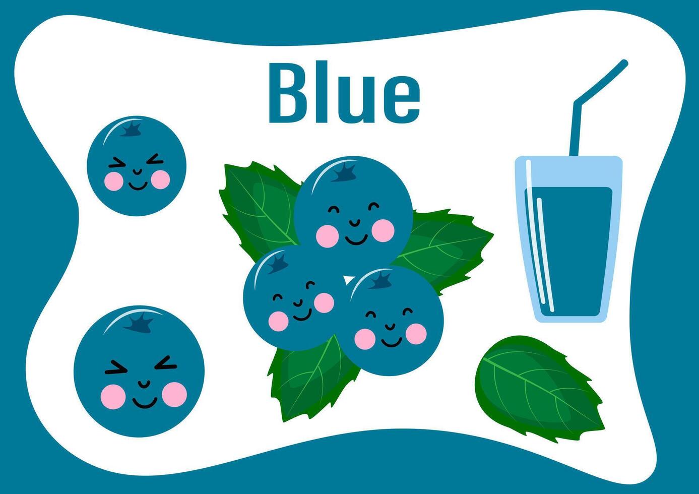 Cards with color. Learning colors for children. learn colors worksheet. . vector