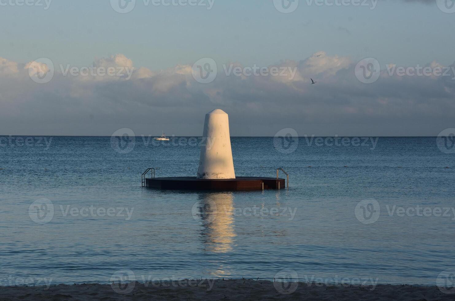 Stunning Dawn Views of a Swim Up Float in the Tropics photo