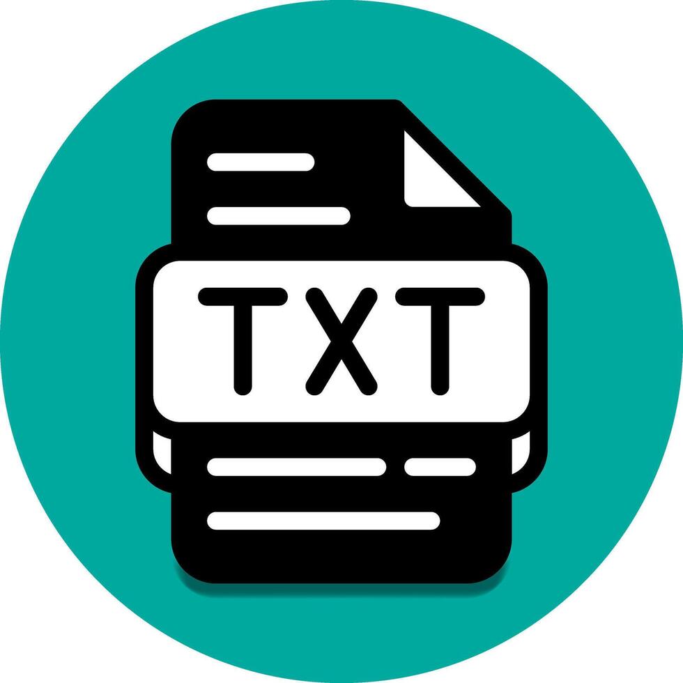 TXT archivo tipo base de datos icono. documento archivos y formato extensión símbolo iconos vector