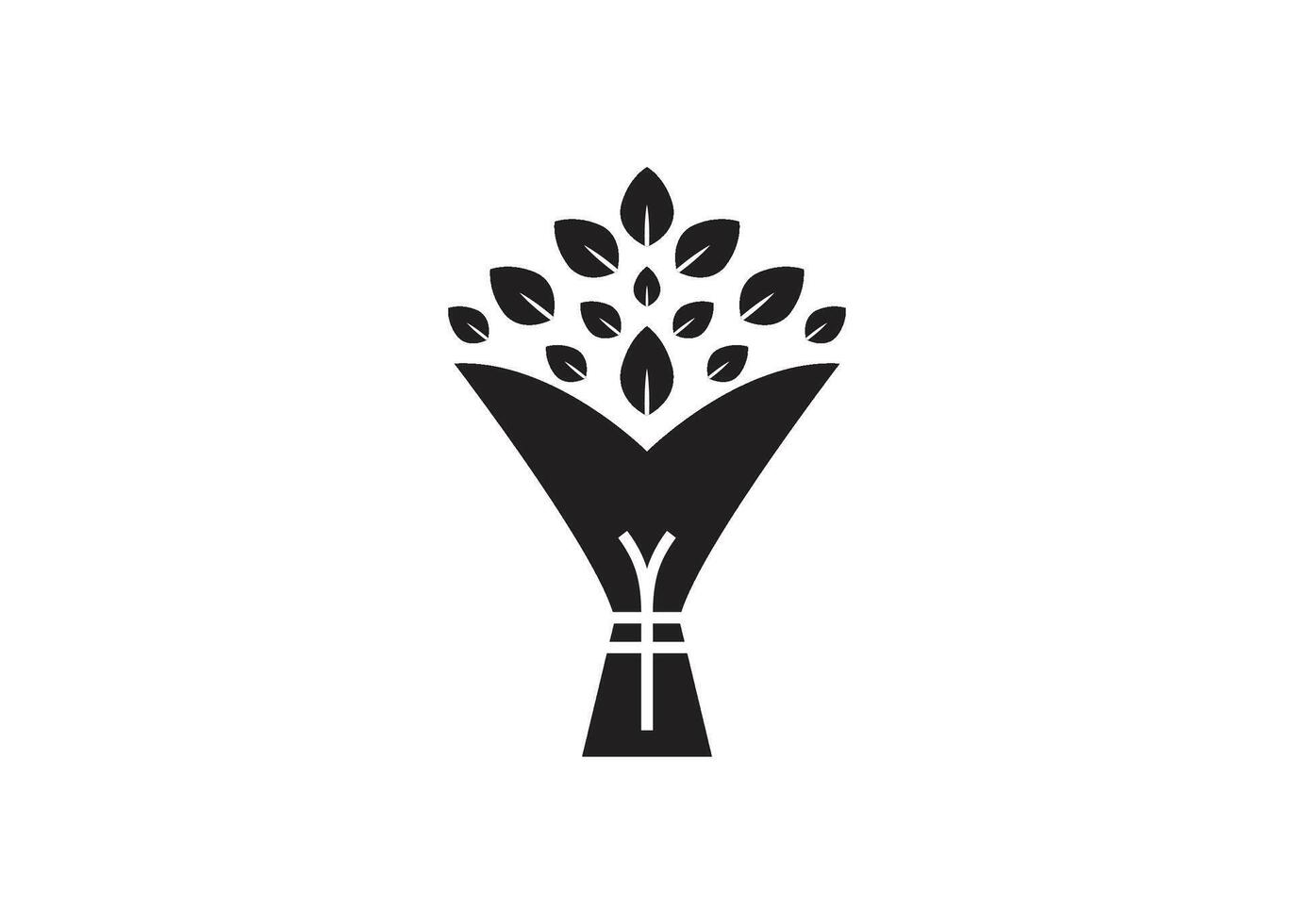 Bouquet icon design template isolated illustration vector