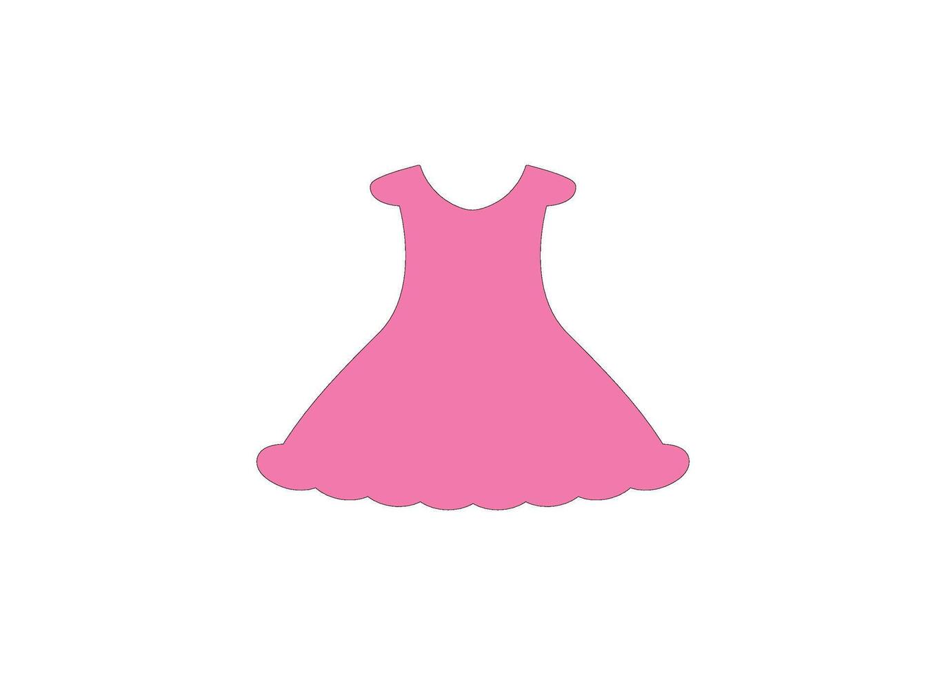 Dress icon design template isolated illustration vector