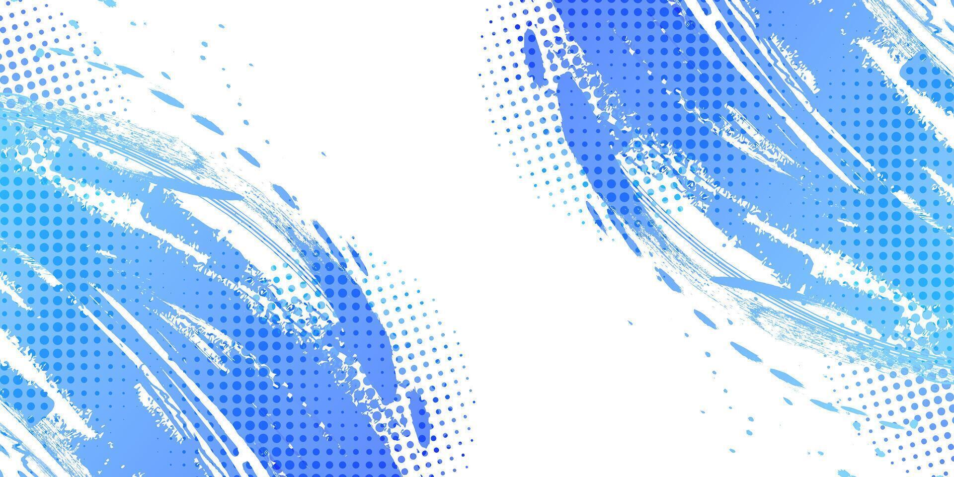 azul degradado cepillo textura antecedentes con trama de semitonos efecto. vibrante deporte antecedentes con grunge estilo vector