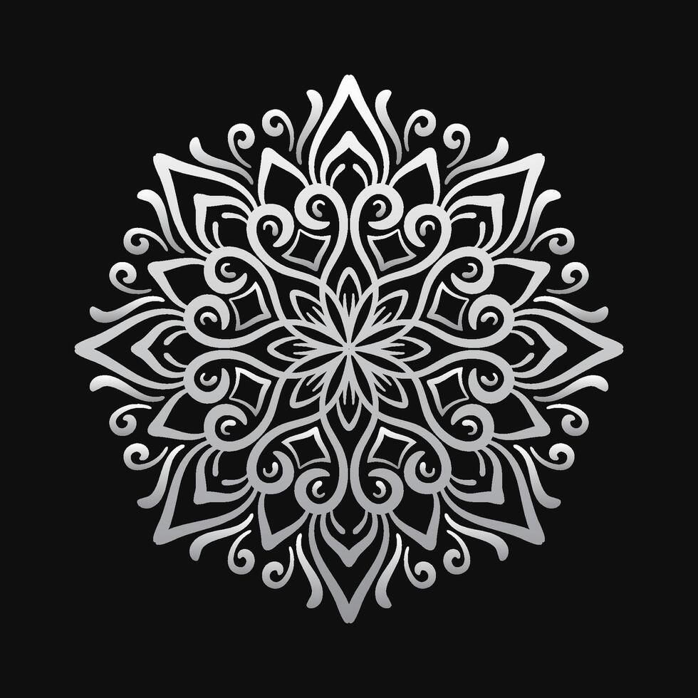 Simple round decoration. mandala vector