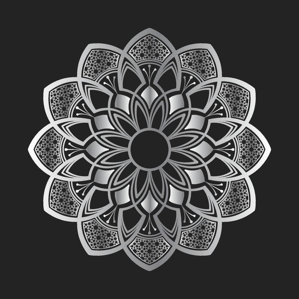 mandala ornamento, redondo decorativo diseño vector