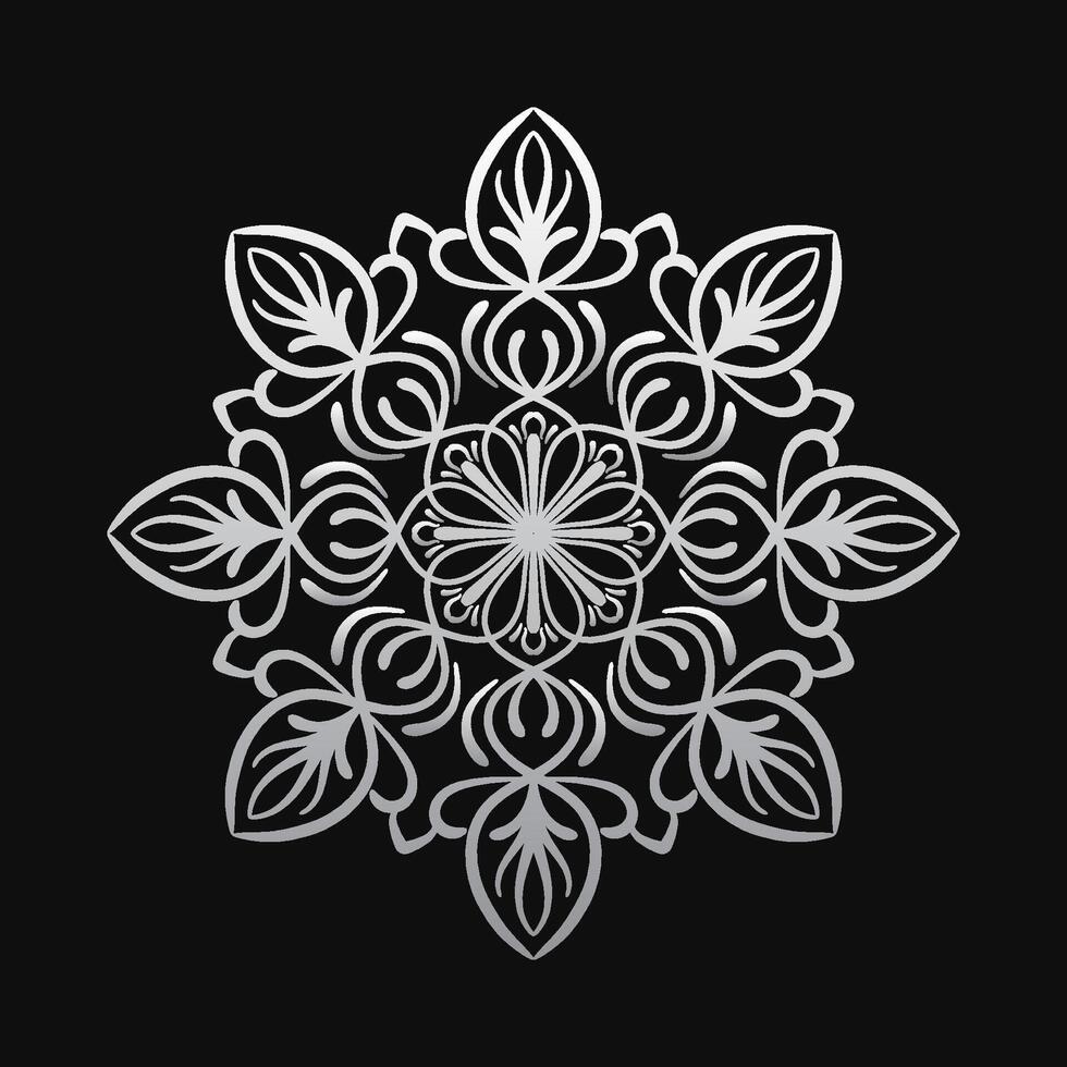 Simple round decoration. mandala vector