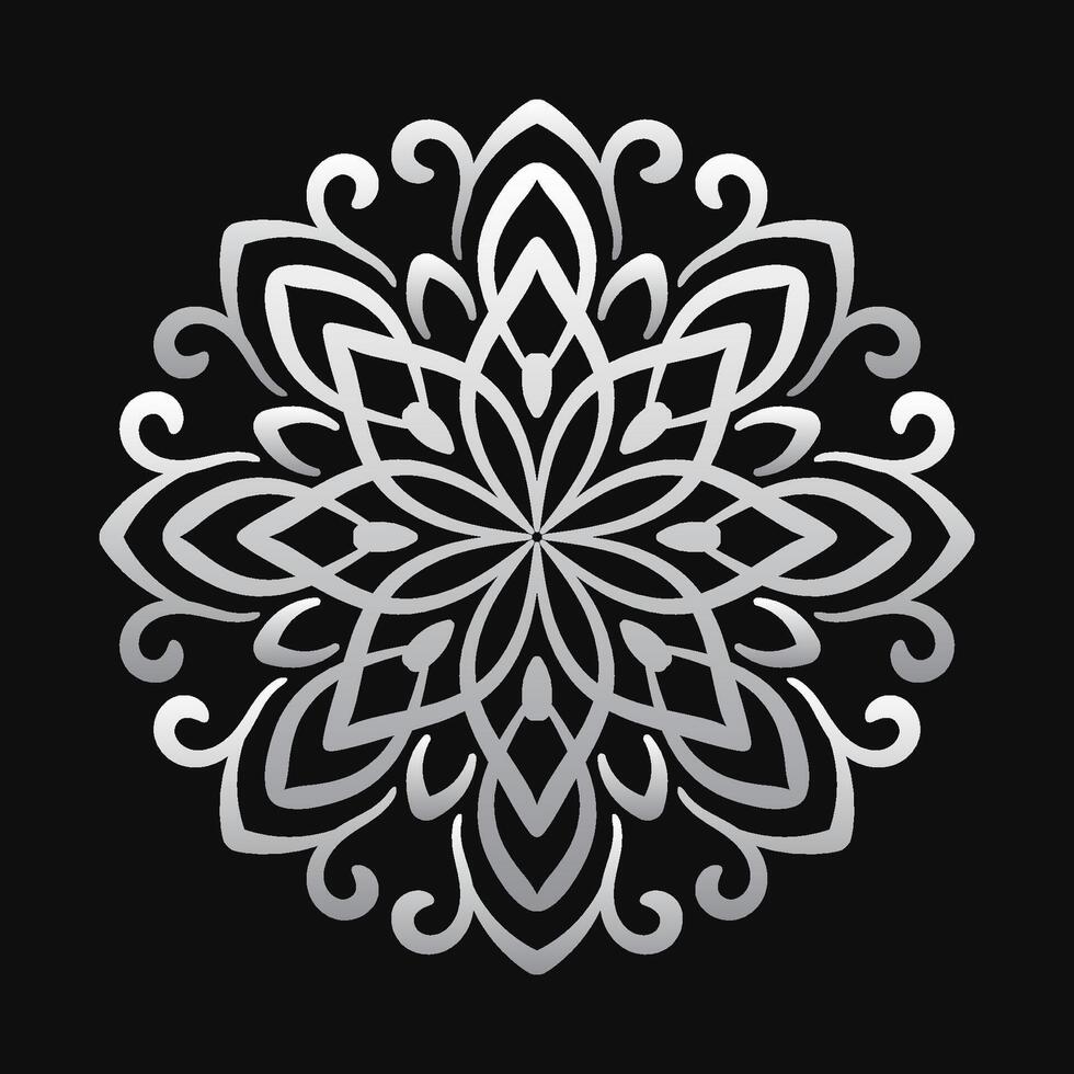 Simple round decoration. mandala vector
