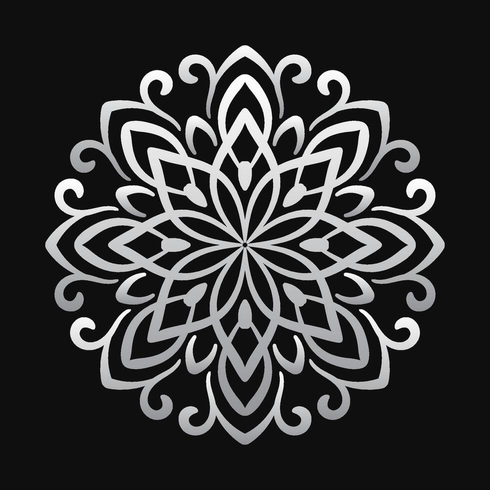 Simple round decoration. mandala vector