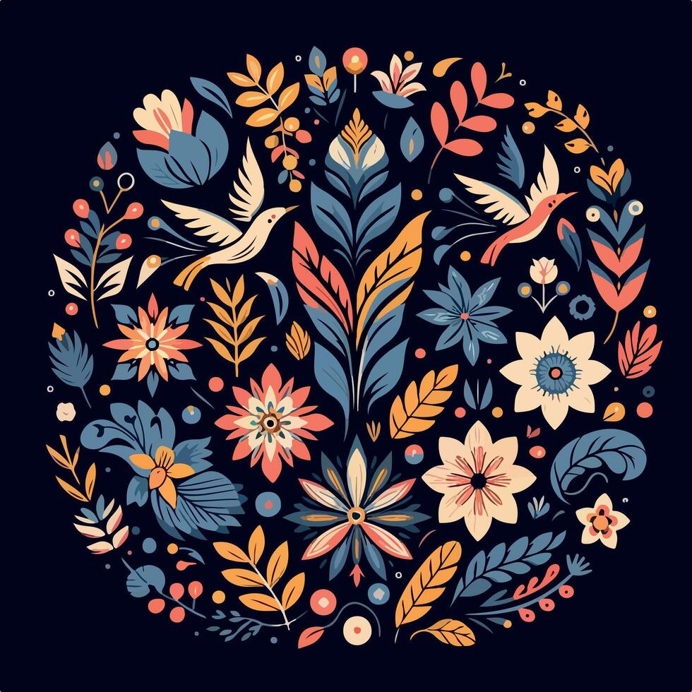 floral pattern design illustration vector