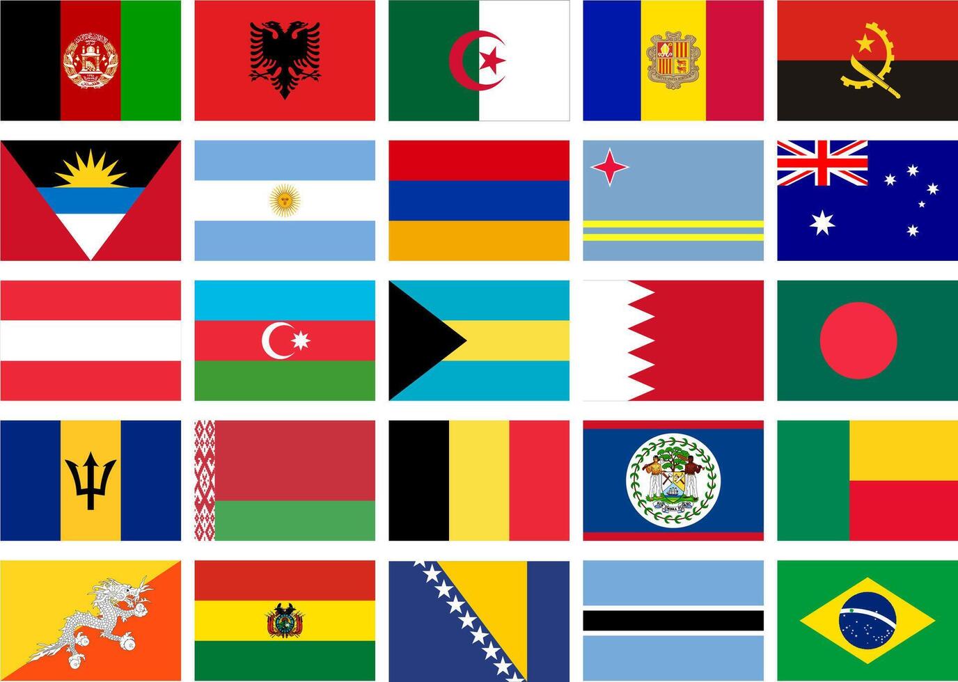 mundo bandera plano icono pictograma símbolo visual ilustración conjunto vector