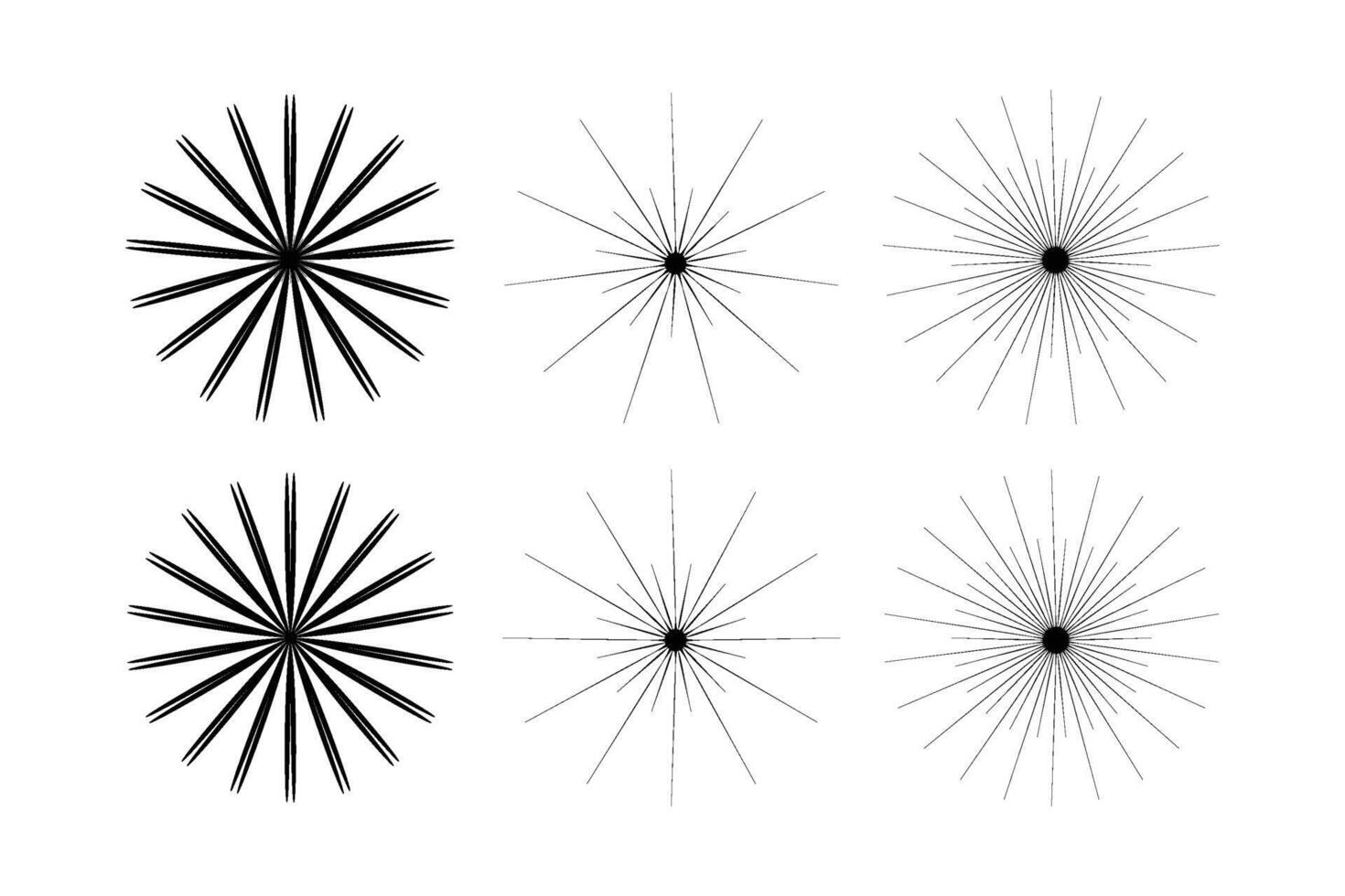 Abstract Sparkle Shape Symbol Sign pictogram symbol visual illustration Set vector