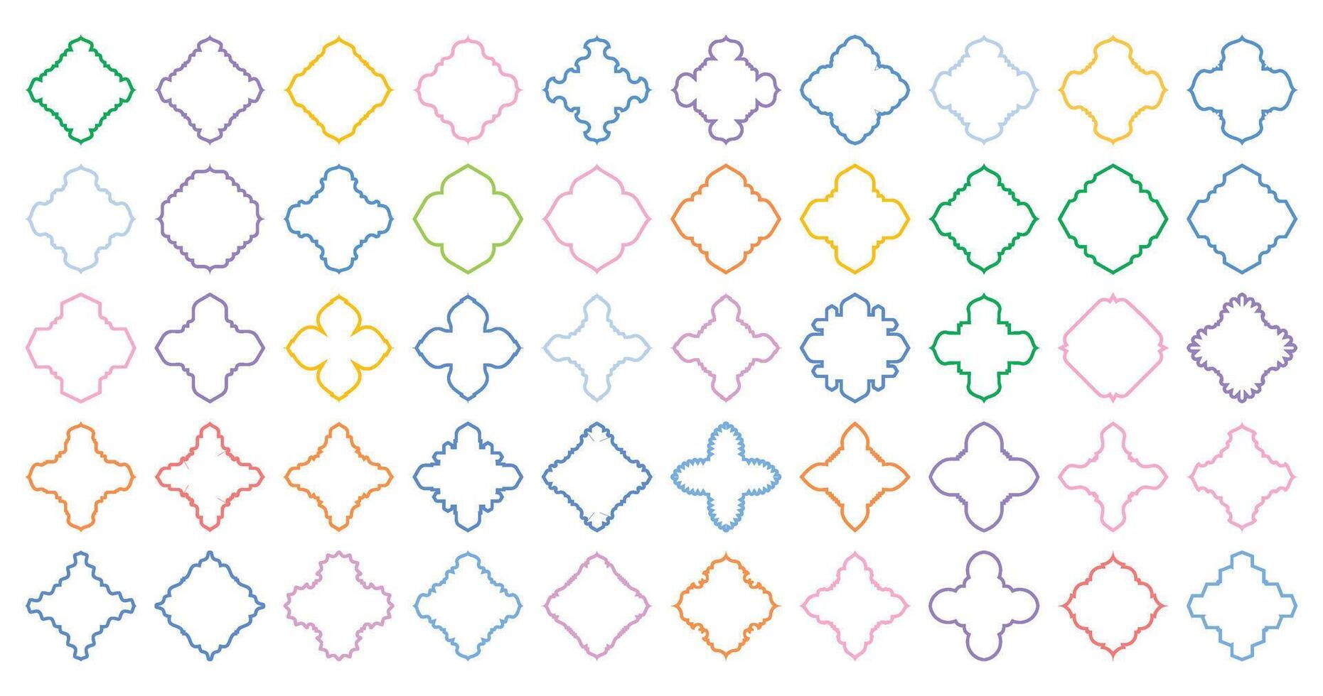 Islamic Amblem Design Thin Line Black Filled silhouettes Design pictogram symbol visual illustration vector