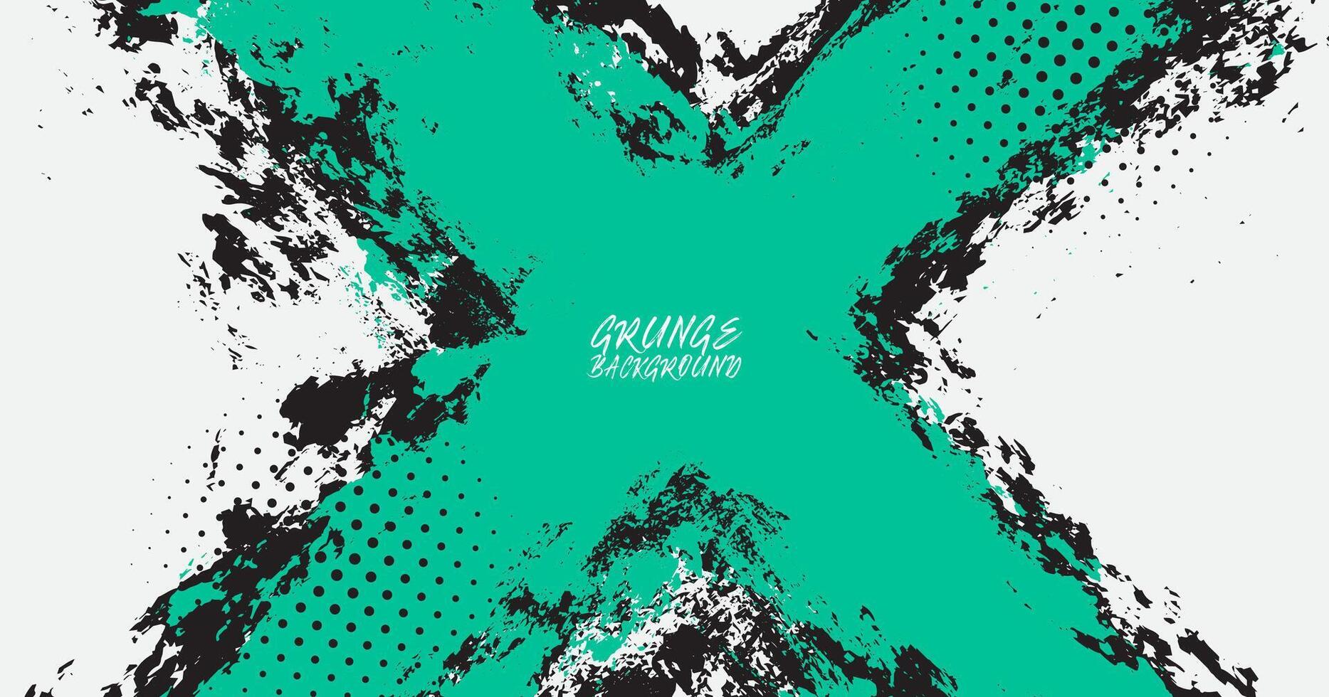 Grunge texture shape effect. Distressed rough dark abstract textured. Green black isolated on white background. Graphic design element with letter x style concept for flyer, card, or brochure cover vector