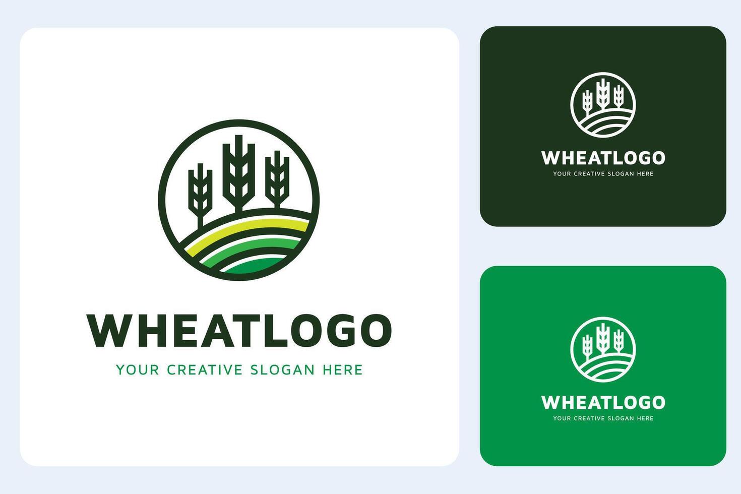 Wheat Logo Design Template vector