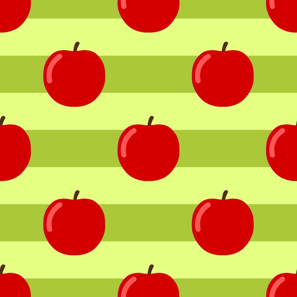 un sin costura modelo de rojo frutas adecuado para manteles, para niños ropa o libro cubre vector