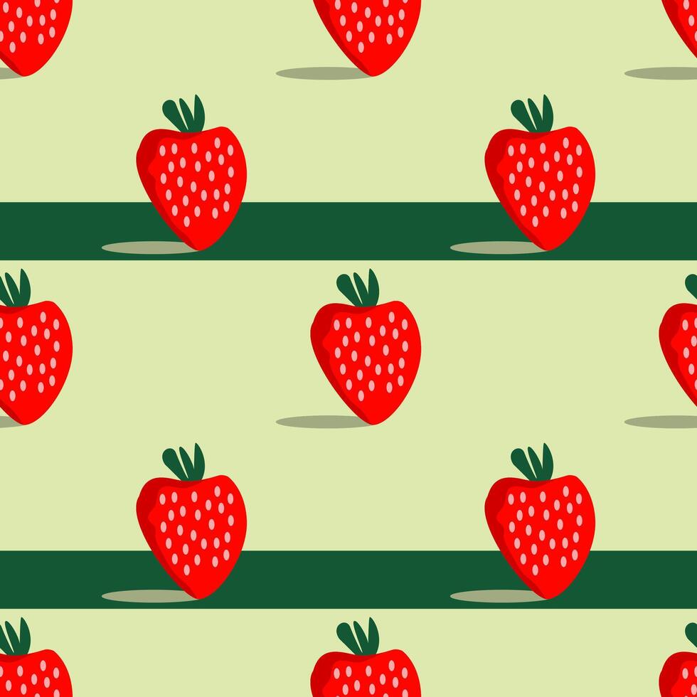 a seamless pattern of red fruits. Suitable for tablecloths, children's clothes or book covers vector