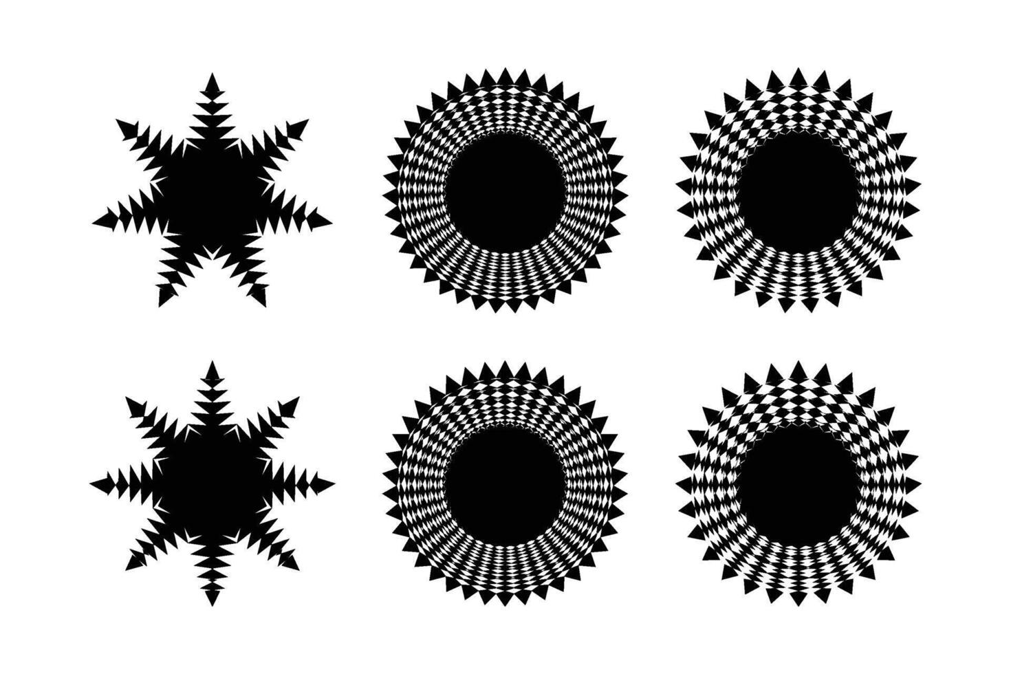 Abstract Sparkle Shape Symbol Sign pictogram symbol visual illustration Set vector