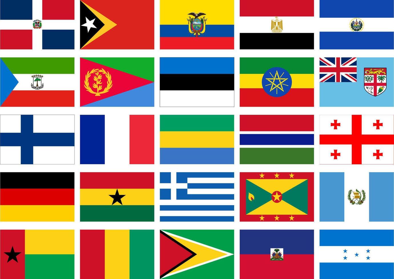 mundo bandera plano icono pictograma símbolo visual ilustración conjunto vector