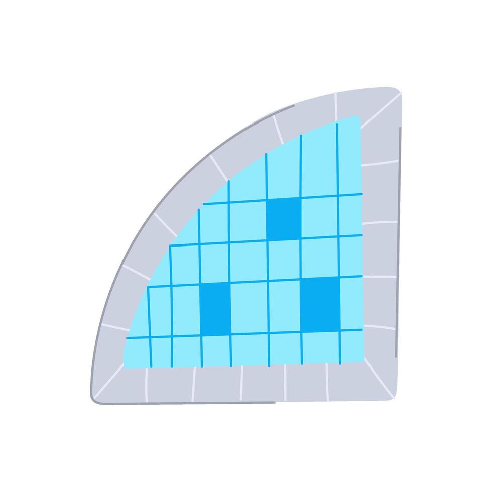 water top view pool cartoon illustration vector