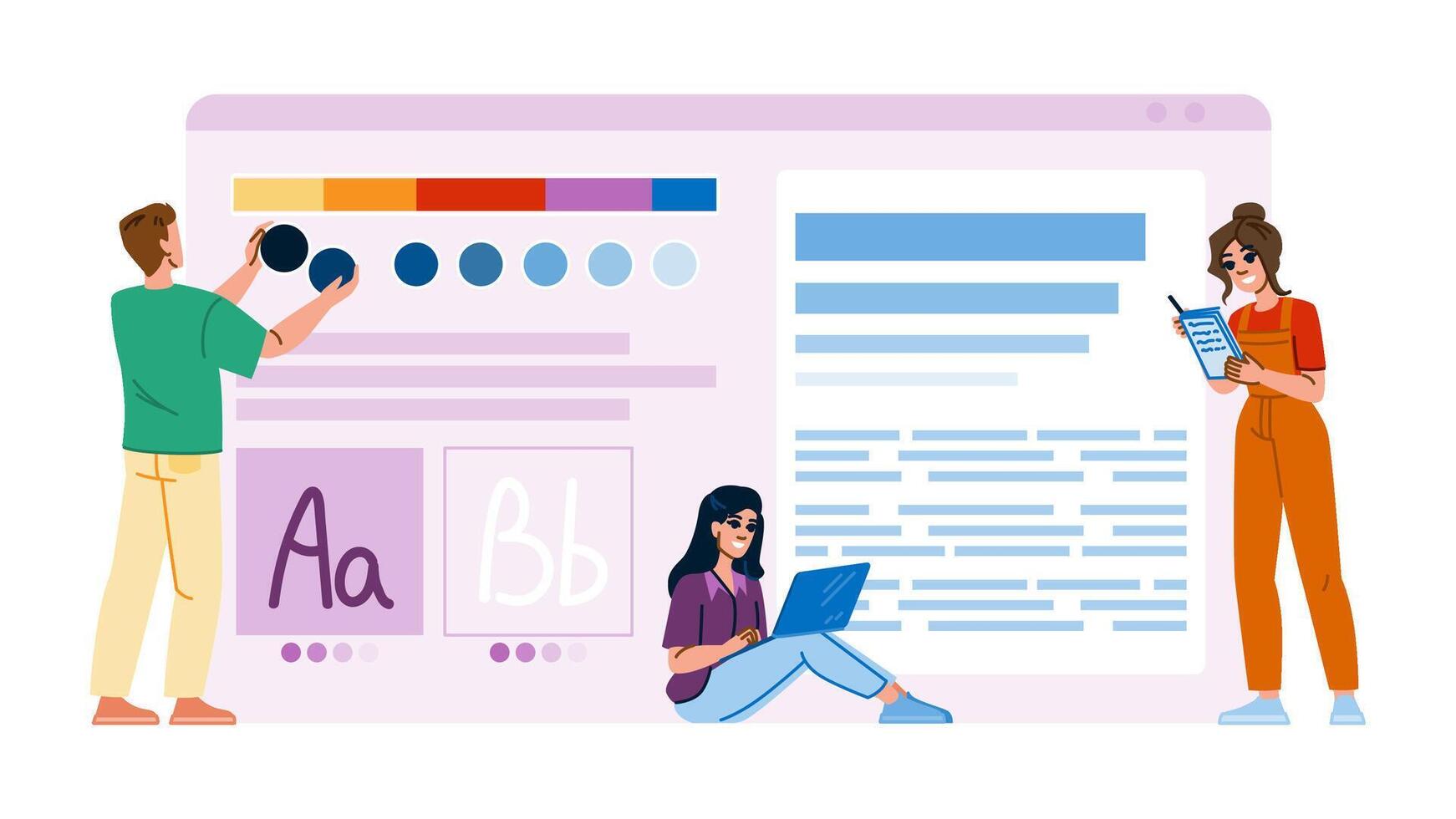 ux style guide website vector