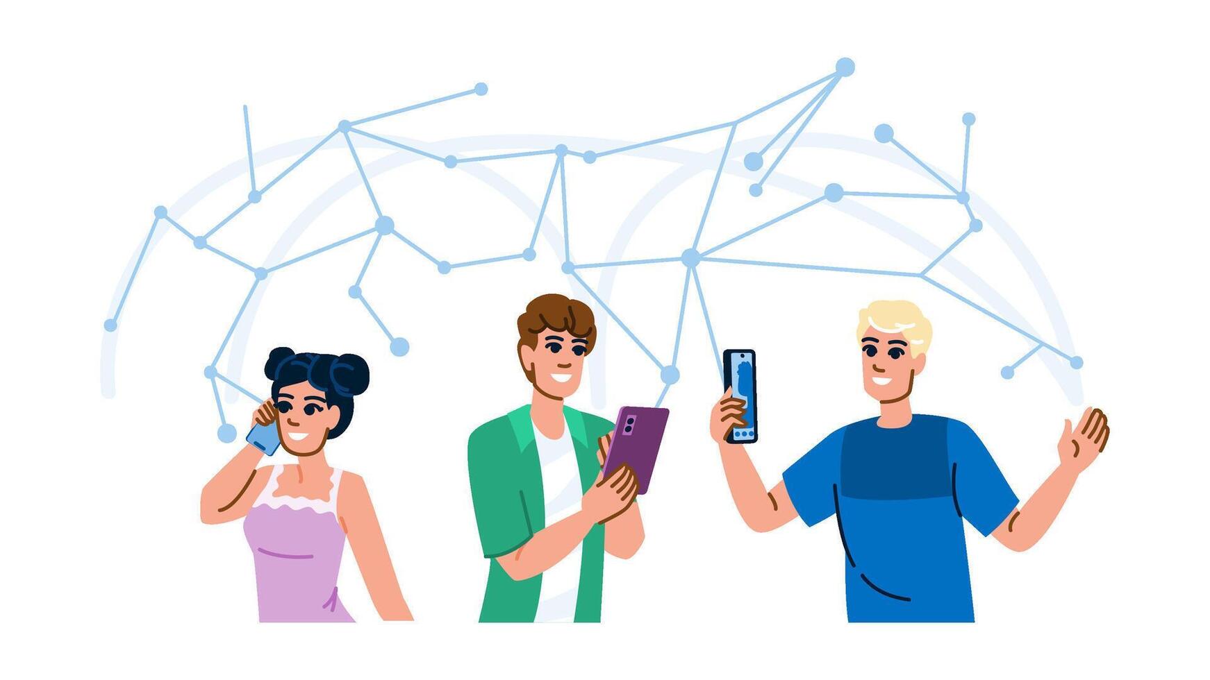 smart mobile technology vector
